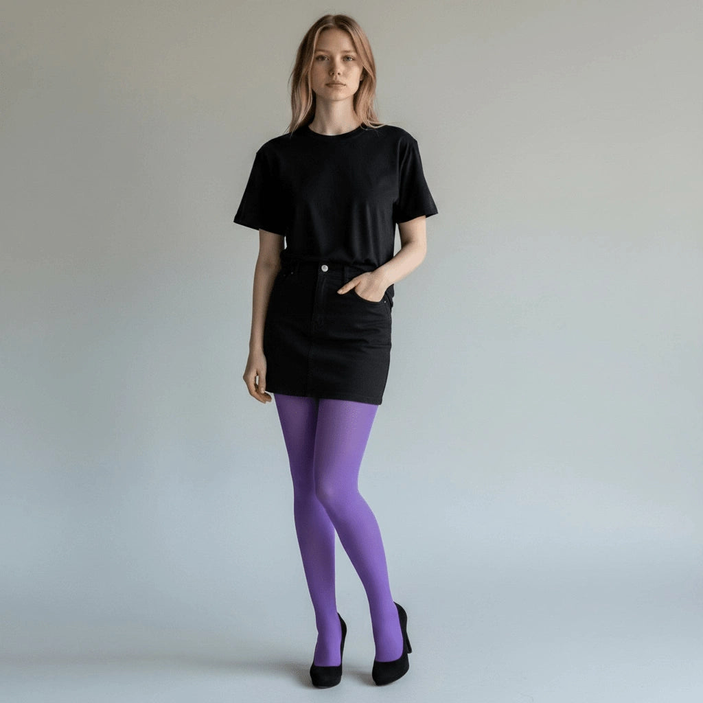 Shop solid color tights in unique, standout shades