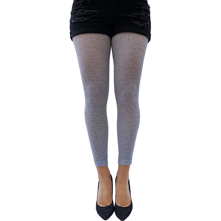 You Are Beautiful footless tights by Malka Chic with inspirational printed design