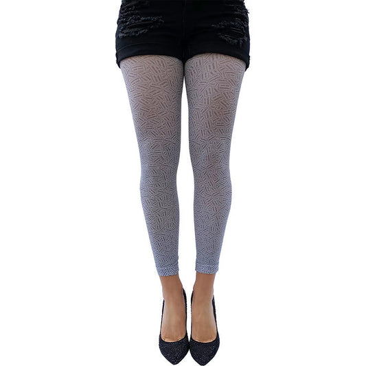 You Are Beautiful footless tights by Malka Chic with inspirational printed design