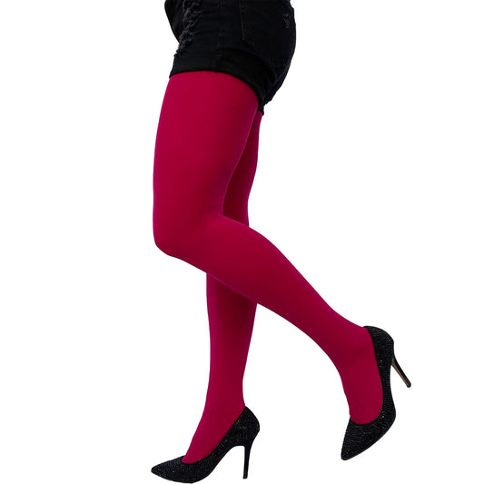 Cherry Pink Opaque Tights 80 D for Women image 0