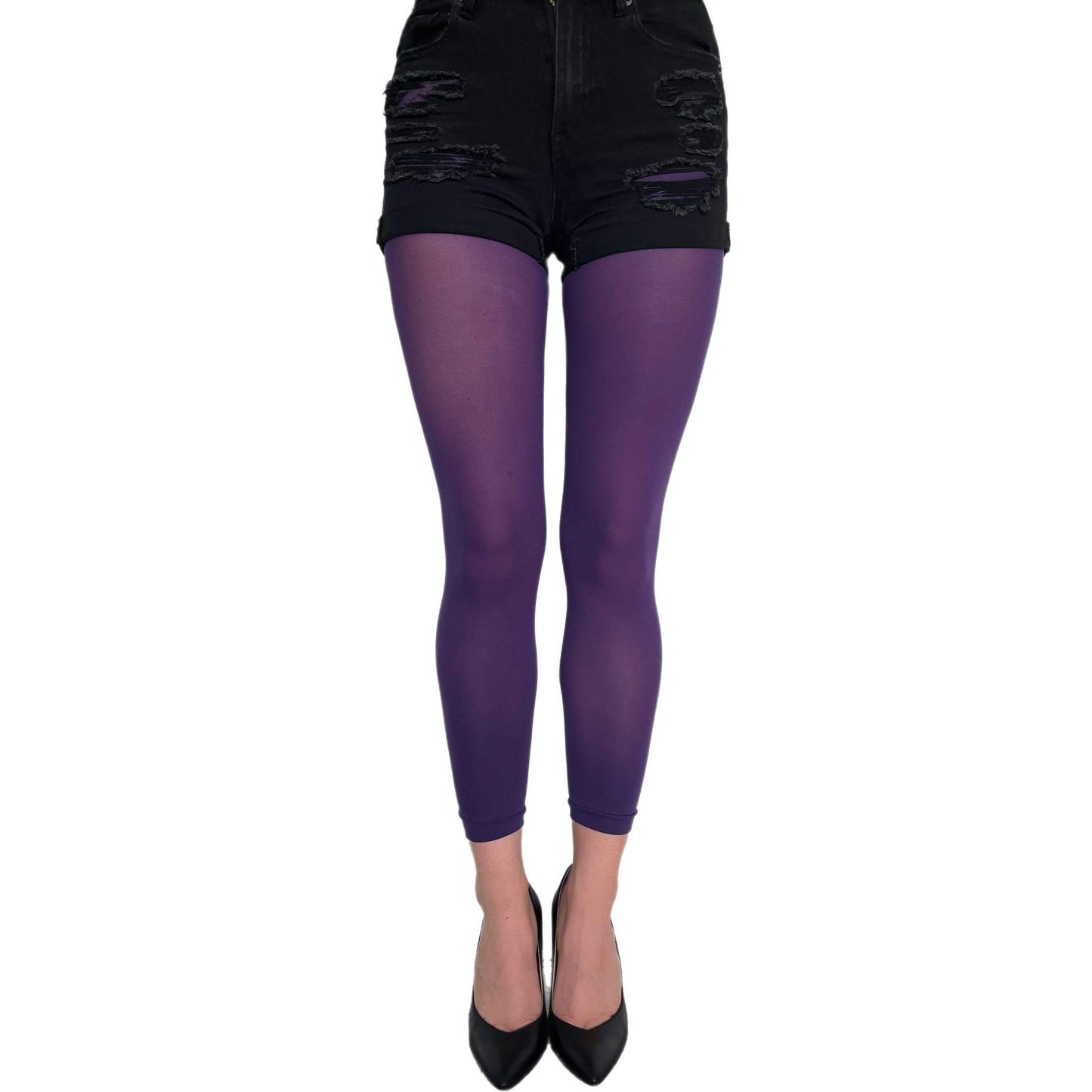 Purple Footless Tights