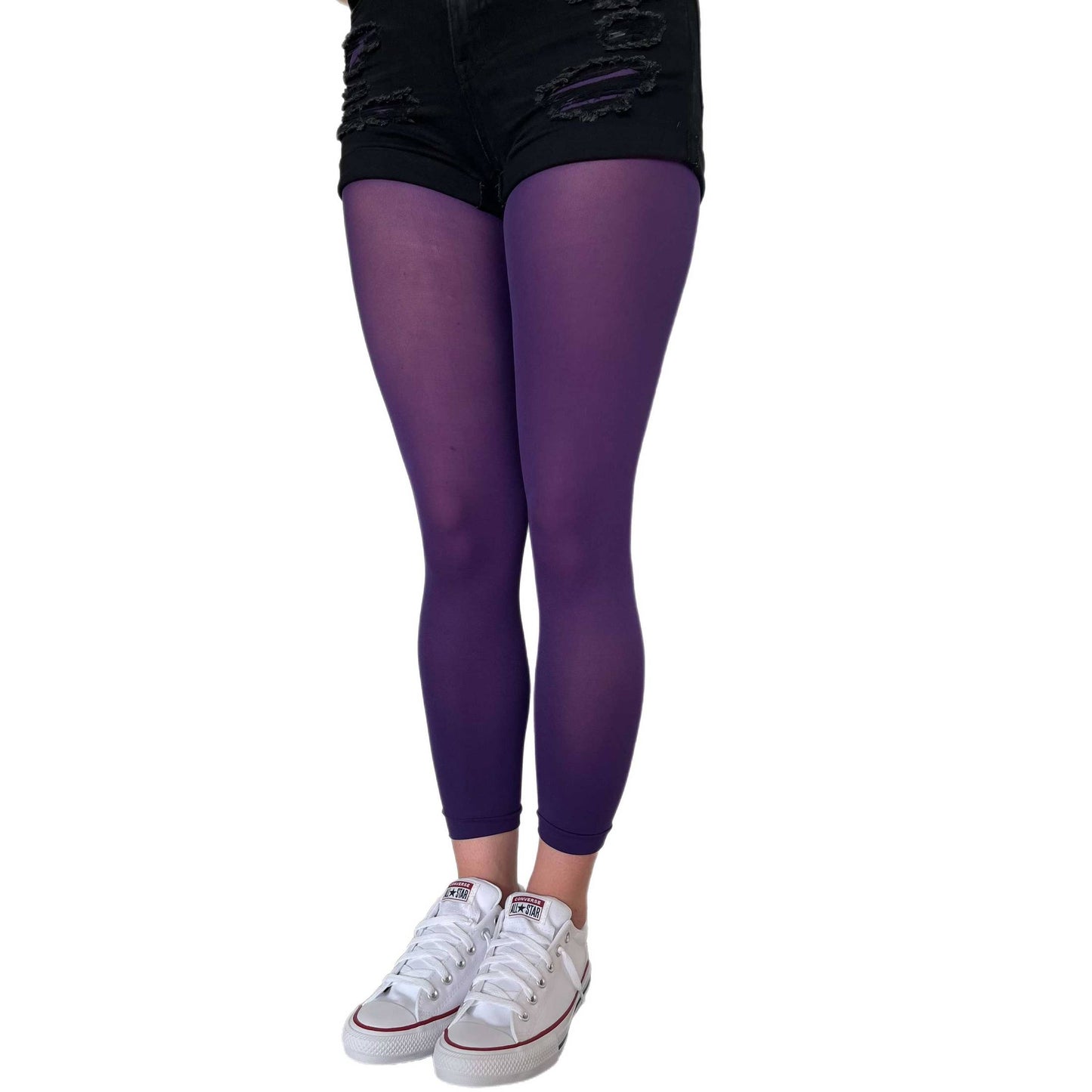 Purple Footless Tights
