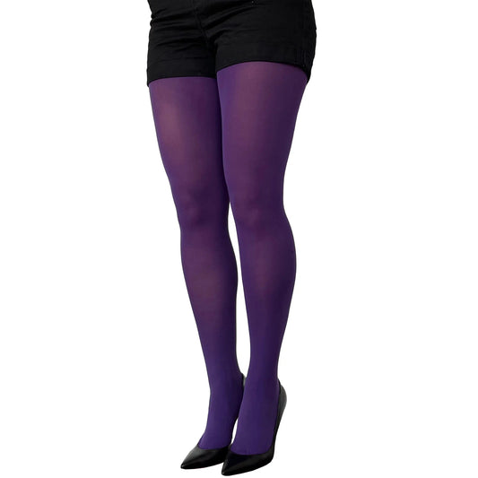 Dark Purple Opaque Tights for Women image 0
