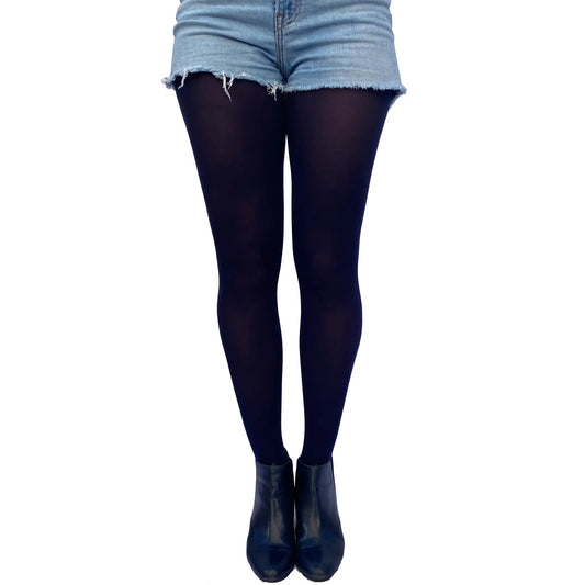 Navy Blue Opaque Tights for Women image 0
