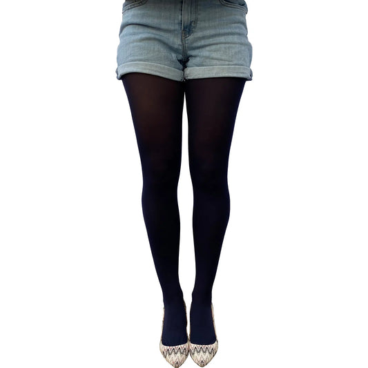 Navy Blue Opaque Tights 80 D for Women image 0