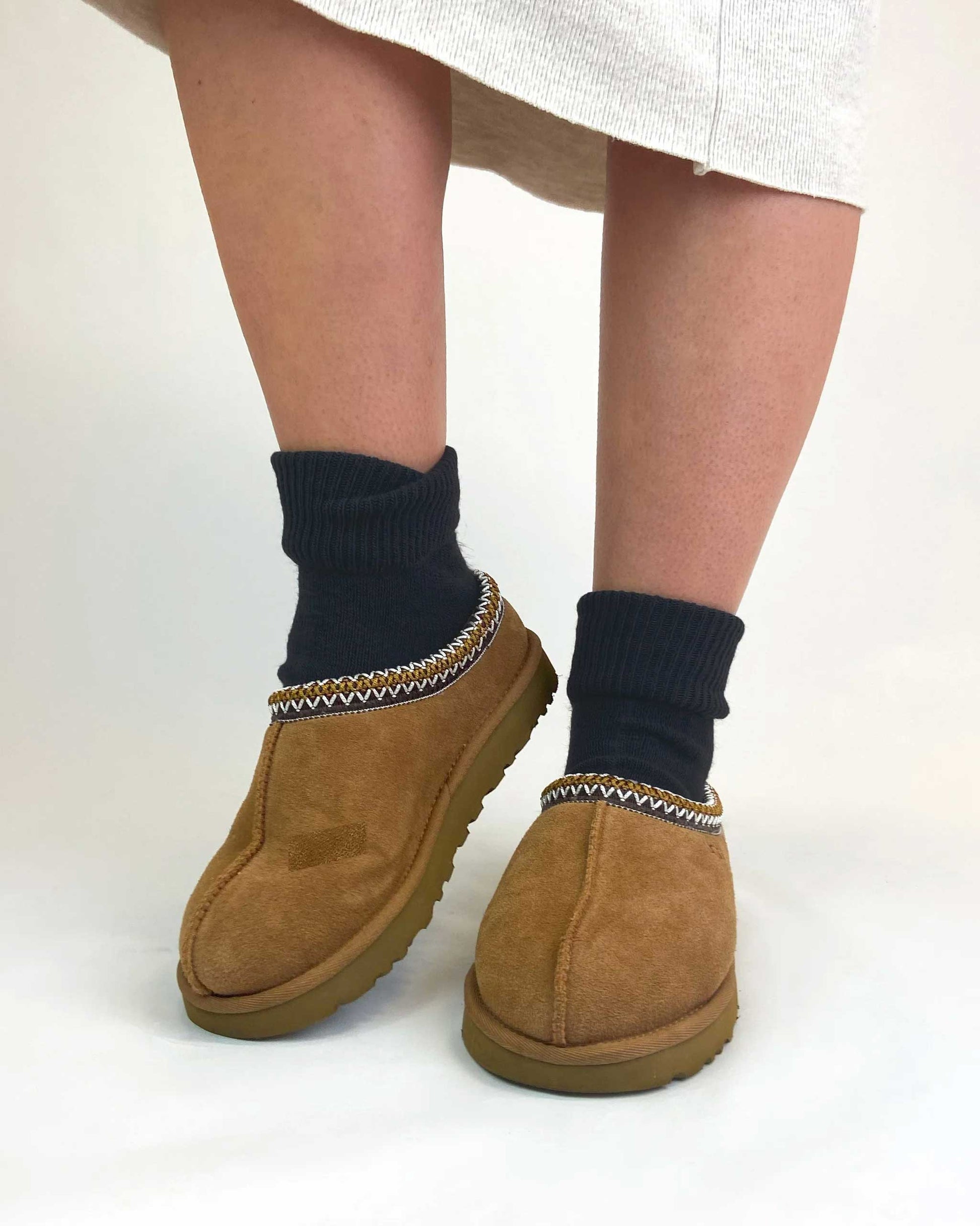 Graphite gray ankle socks for women made from ultra-soft knit fabric by Malka Chic