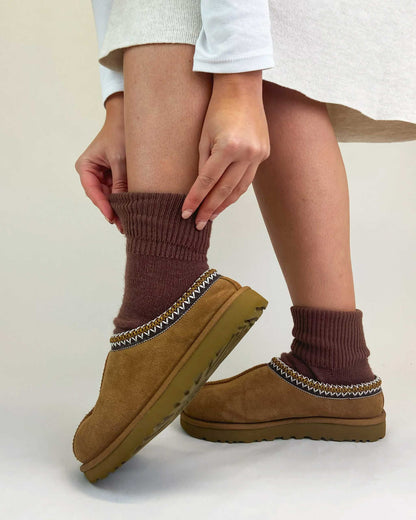Cozy walnut comfort socks for women perfect for lounging and casual outfits