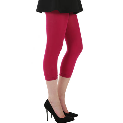 Opaque Capri length footless tights for women sold at Malka Chic