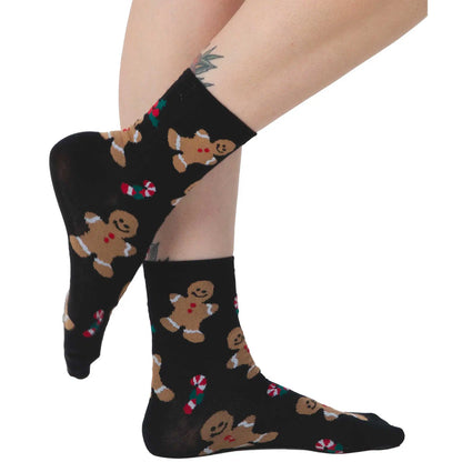 Black Christmas Socks For Women image 0
