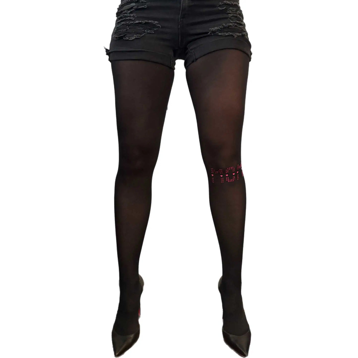 Malka Chic rhinestone tights for Mother’s Day with elegant pattern