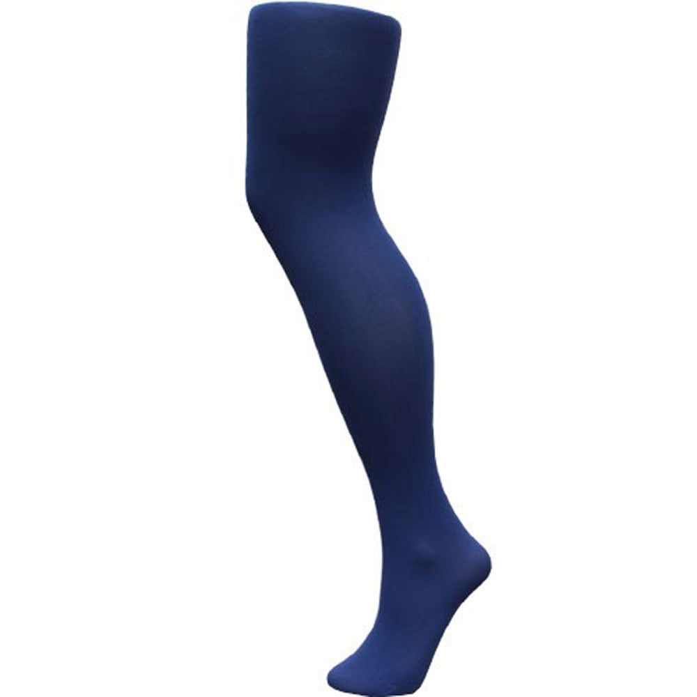 Navy opaque tights for girls – classic solid tights