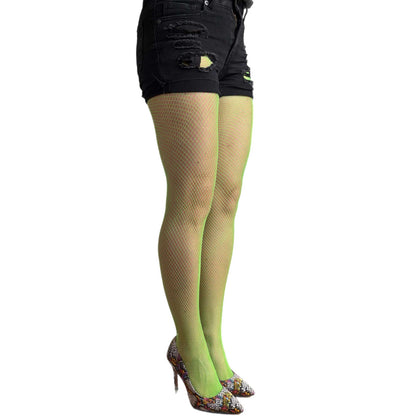 Green Fishnet Tights for Women sold at Malka Chic