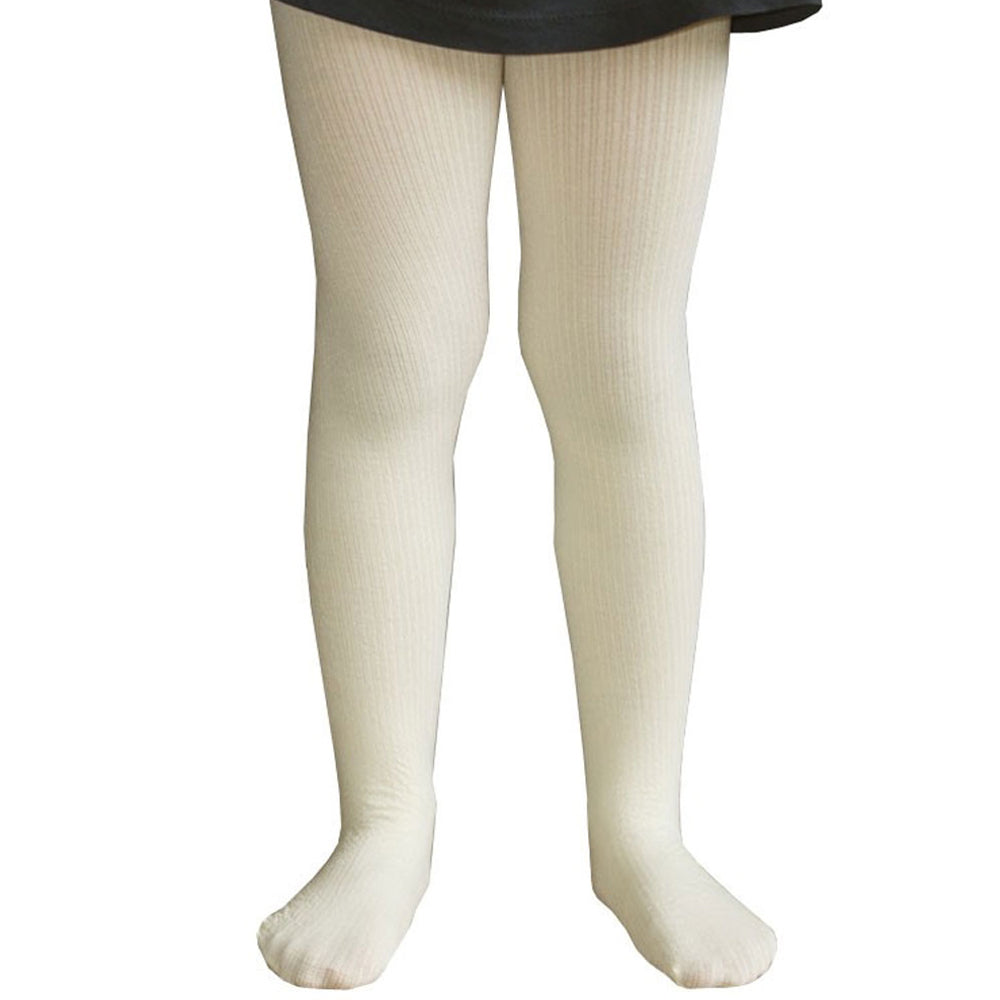 Bring comfort and color to your little one’s wardrobe with our off White Ribbed Tights for Girls