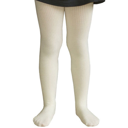 Bring comfort and color to your little one’s wardrobe with our off White Ribbed Tights for Girls