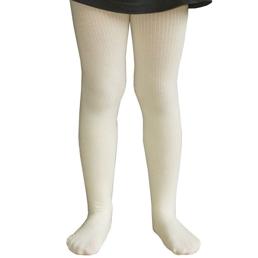 Bring comfort and color to your little one’s wardrobe with our off White Ribbed Tights for Girls
