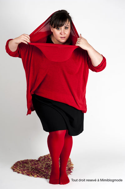 Plus size tights solid color collection available at MAlka Chic