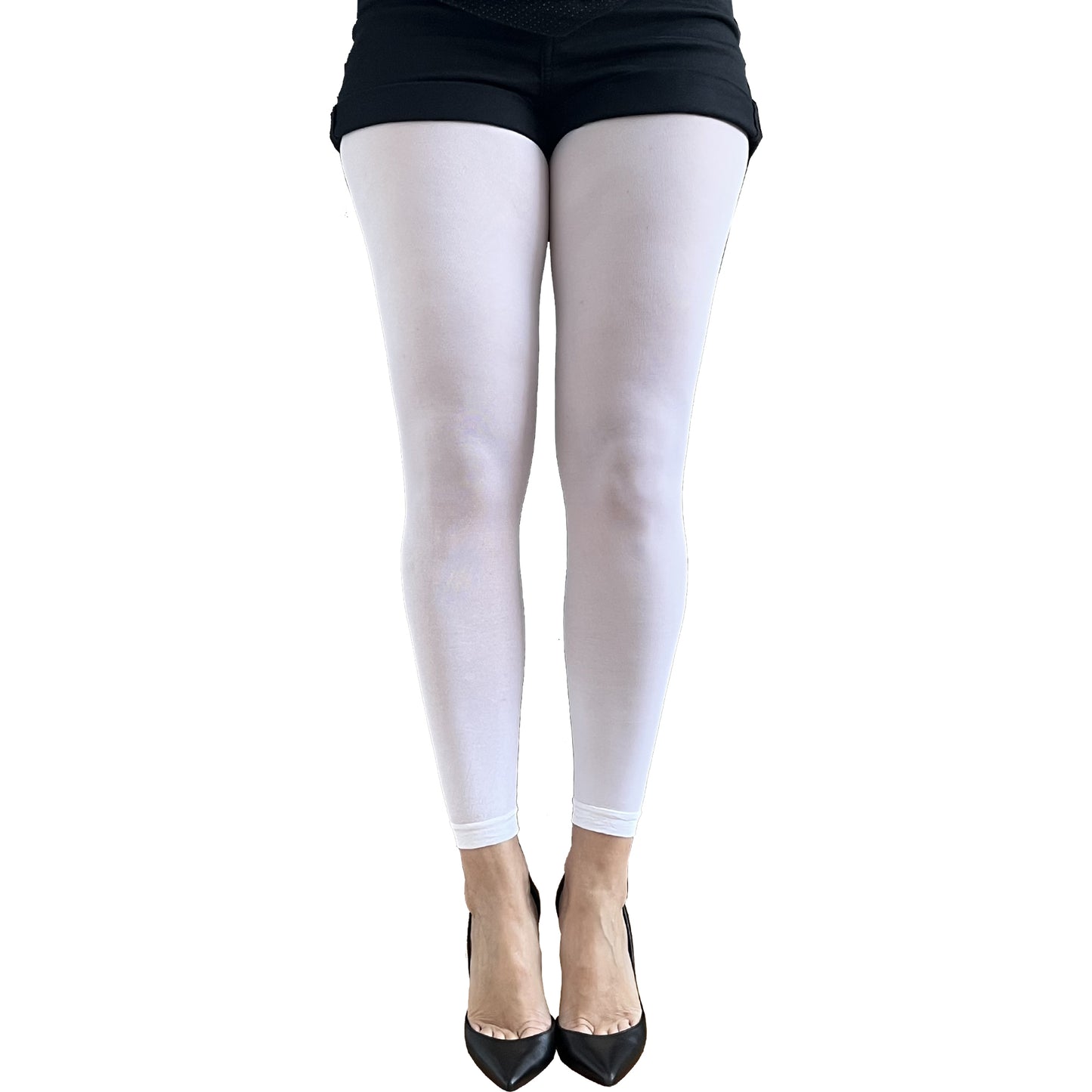 Malka Chic white footless tights 50 denier for bright and stylish outfits